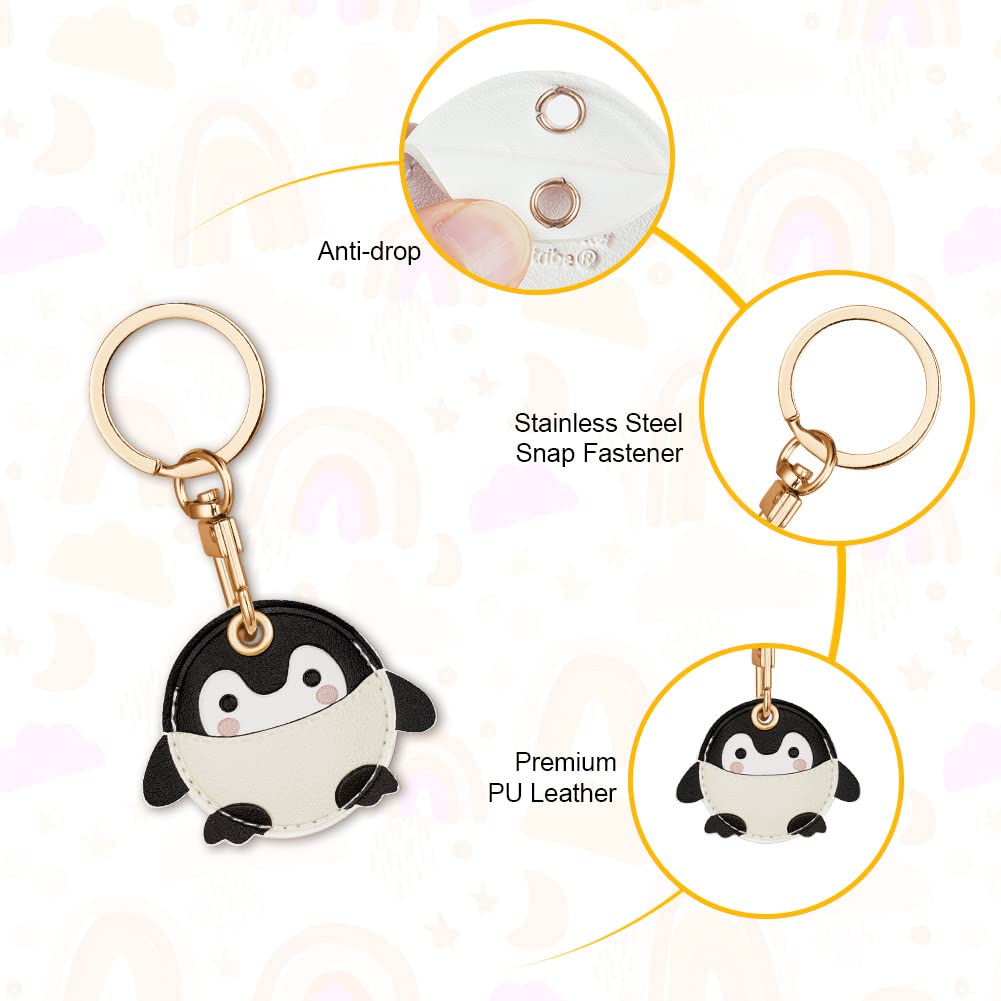 Porte clé AirTag AXFEE en PU, mignon et portable pour clés enfants animaux – Image 4