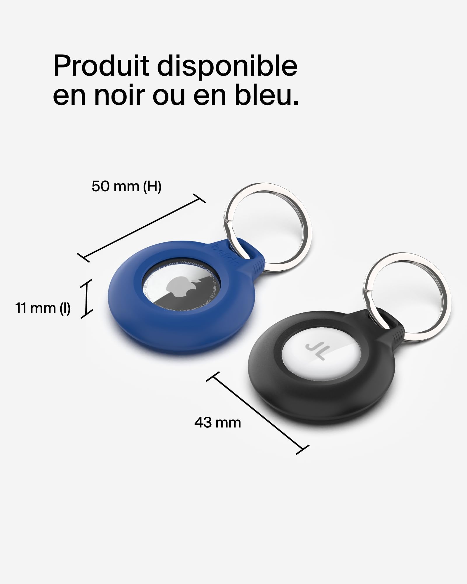 Étui étanche AirTag Belkin avec attache métal noir pack de 2 – Image 5