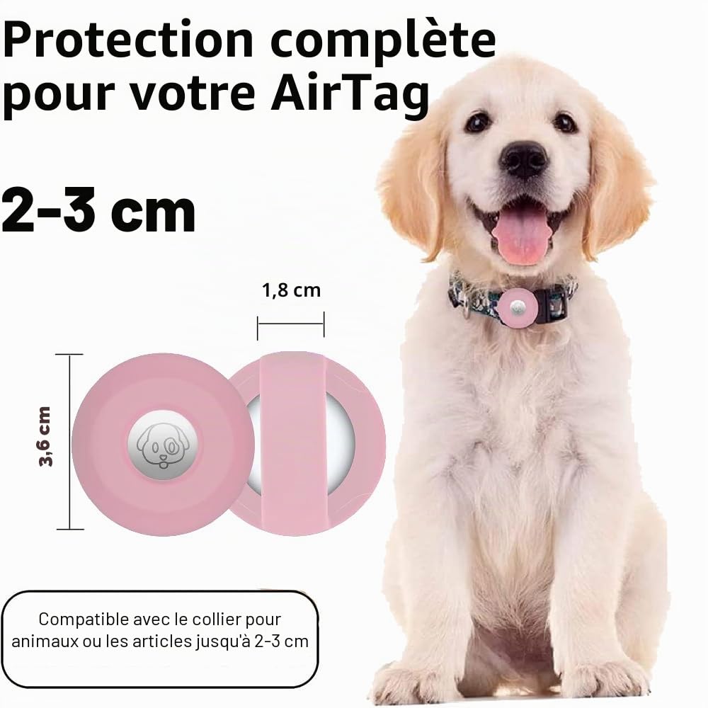 Étui de protection en silicone pour AirTag collier chien et chat – Image 2
