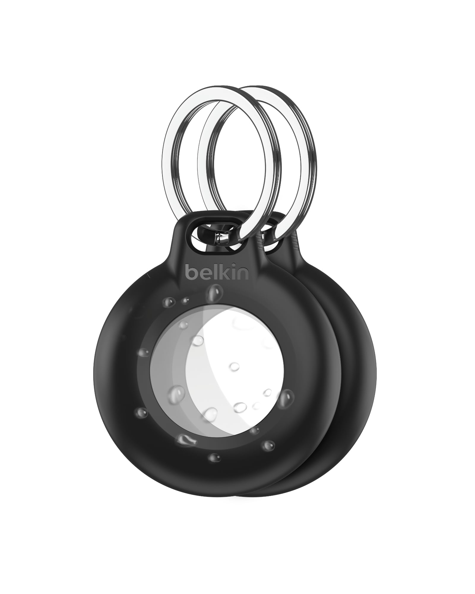 Étui étanche AirTag Belkin avec attache métal noir pack de 2