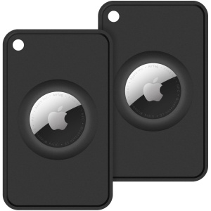 Étui de Protection pour AirTag - Lot de 2 Cartes Ultrafines pour Portefeuille, Sac, Bagage