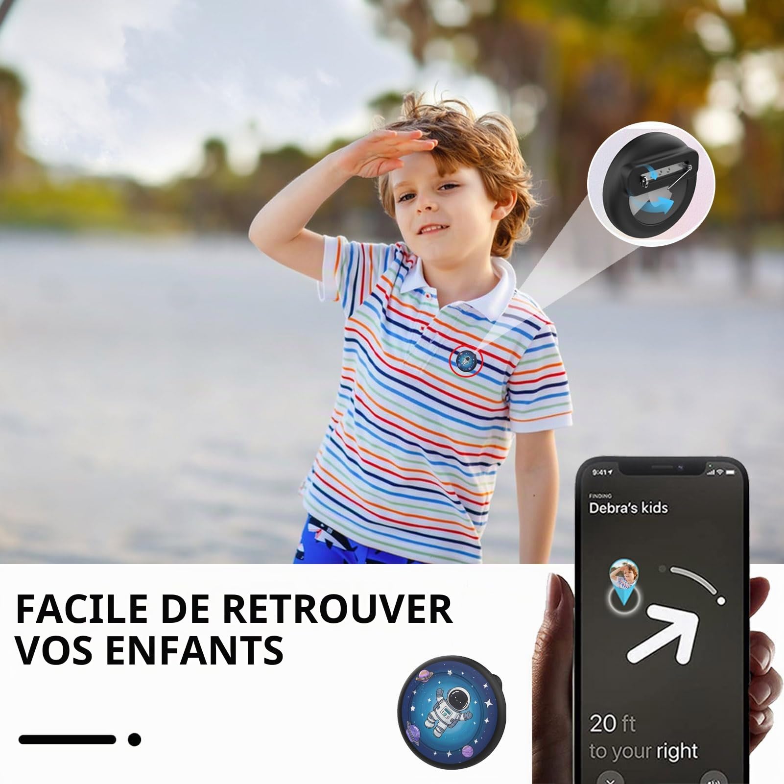 Étui de suivi GPS caché pour AirTag pour enfants, personnes âgées et animaux – Image 3