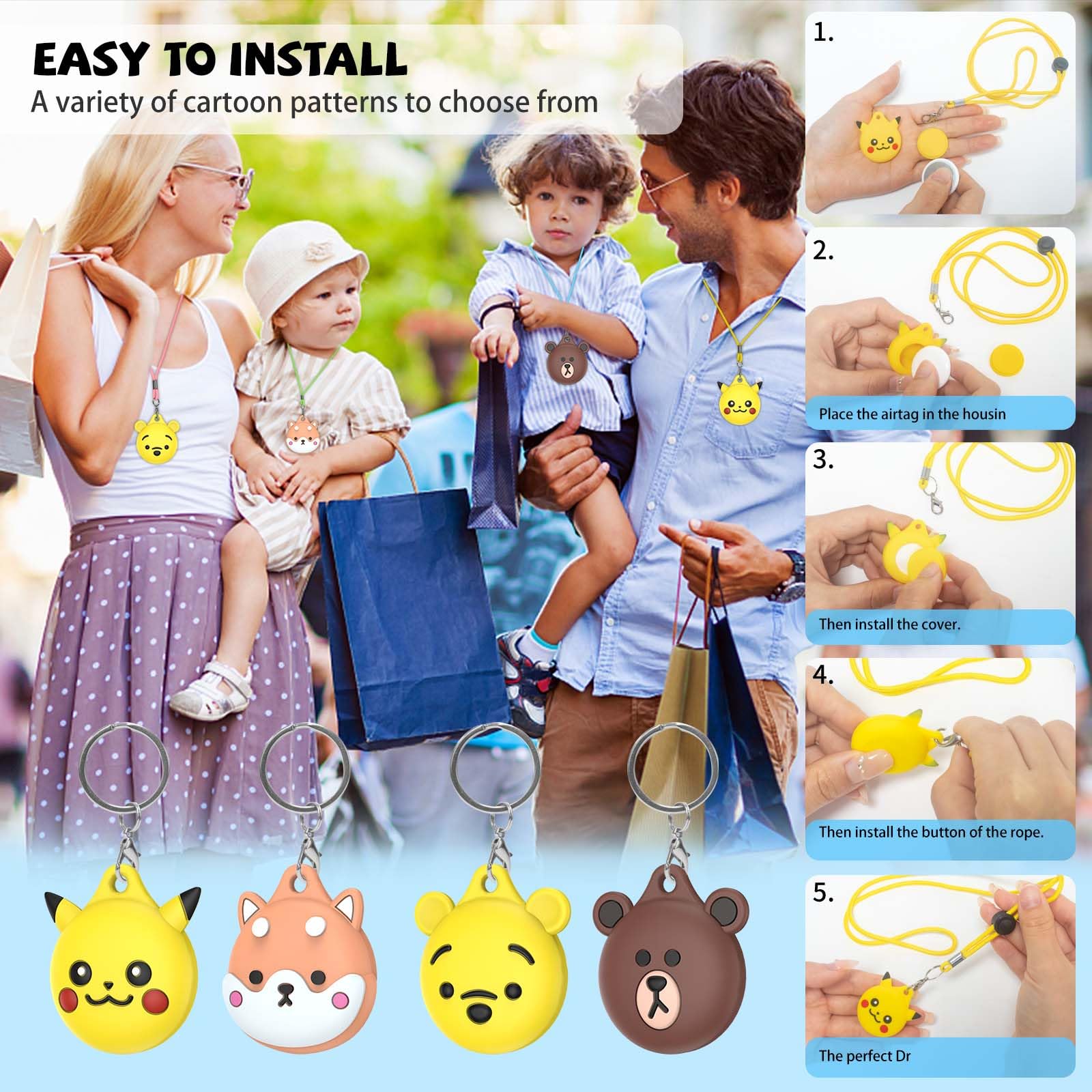 Collier AirTag pour enfants en silicone, étui ajustable et confortable – Image 6