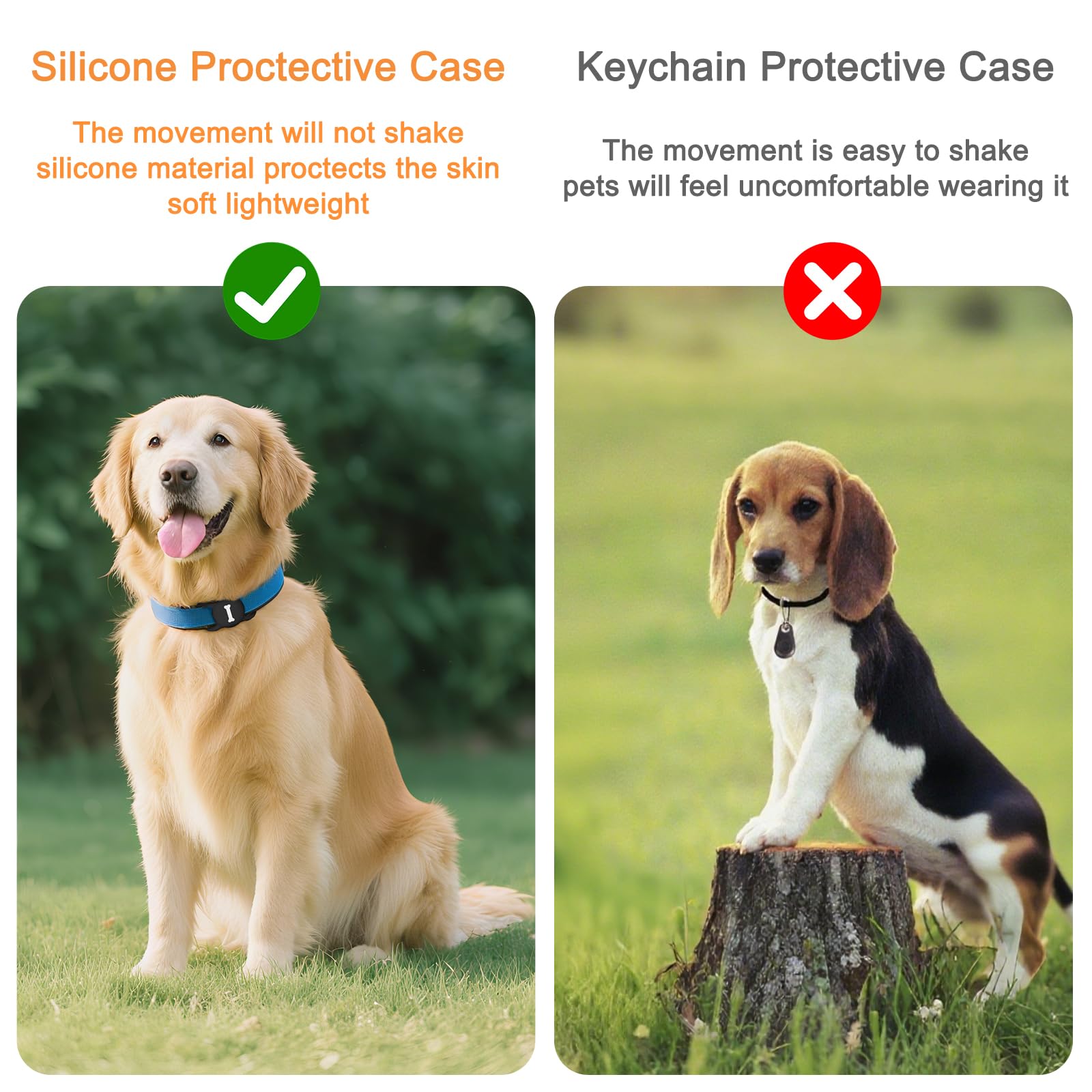 Collier AirTag pour chien en silicone Vancle, étui de protection noir – Image 4