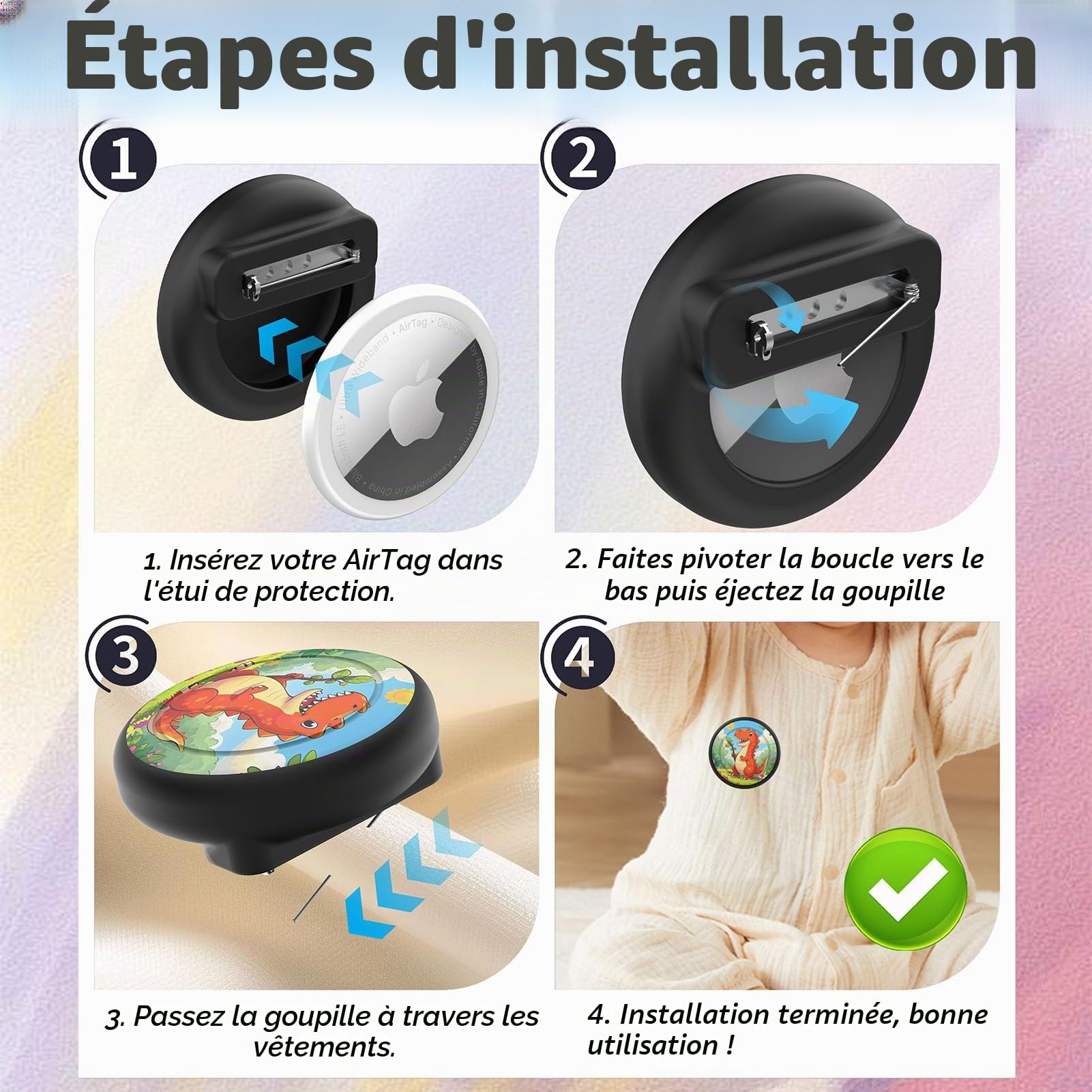 Étui de suivi GPS caché pour AirTag pour enfants, personnes âgées et animaux – Image 6