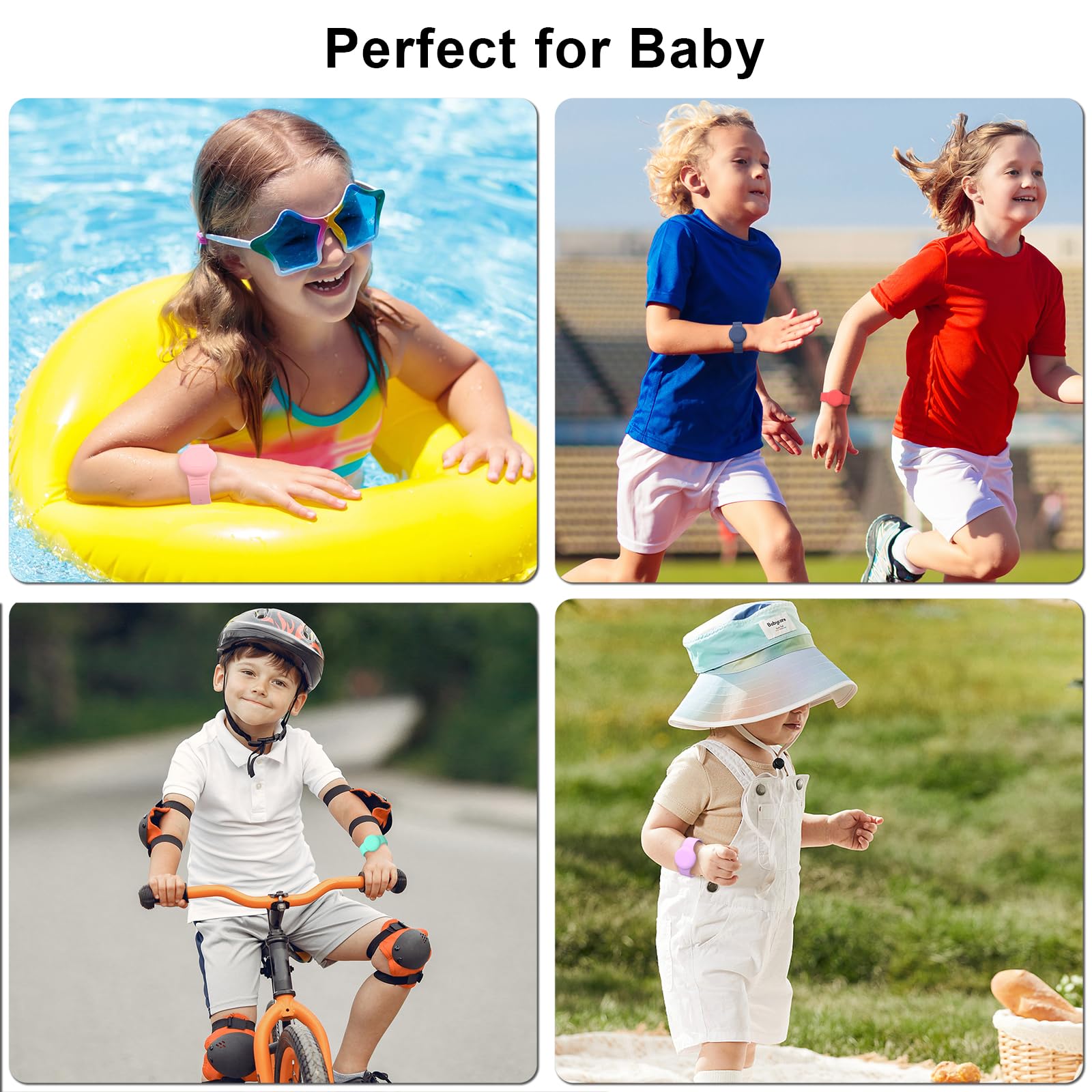 Étui de protection AirTag en silicone souple pour enfants, étanche et confortable, noir – Image 7