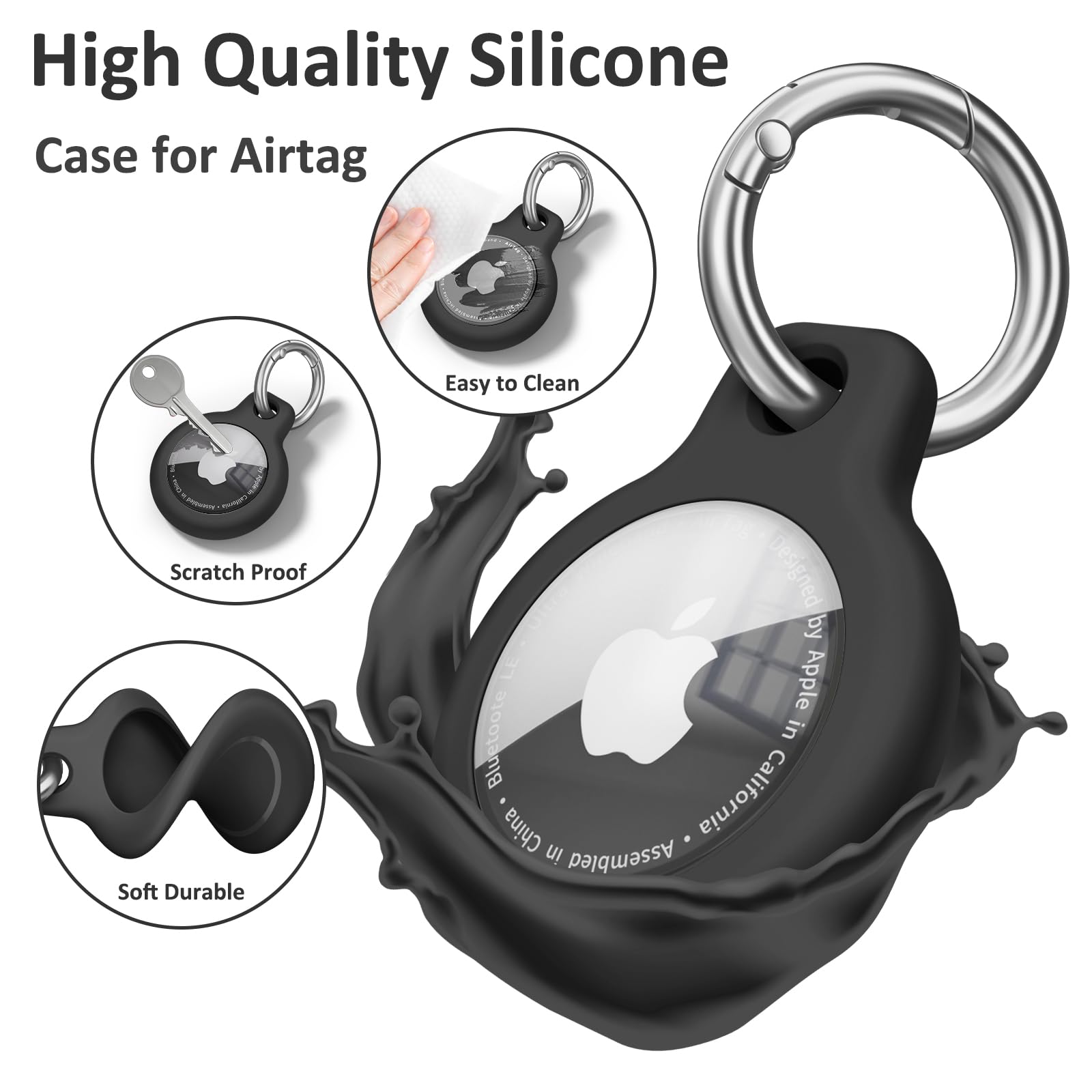 Porte clé AirTag étanche TPU Tobfit – Image 5