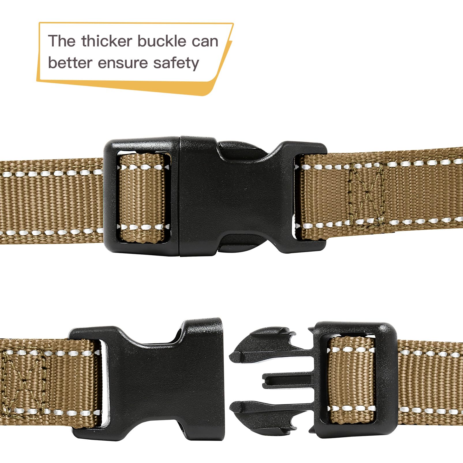 Collier AirTag réfléchissant pour chien HEELE en néoprène doux, taille S – Image 2