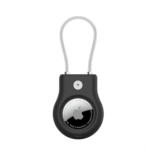 Belkin anneau de protection pour AirTag avec câble métallique, noir, 1 unité