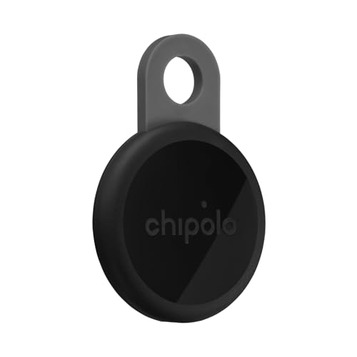 Chipolo LOOP, traceur Bluetooth rechargeable USB-C, gris charbon, 1 unité